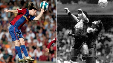 Messi's and Maradona's 'Hand of God'